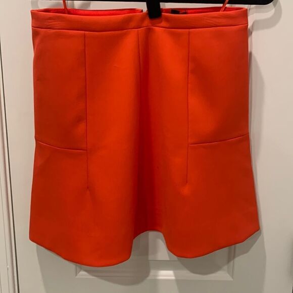 J crew bright orange skirt - Picture 1 of 6